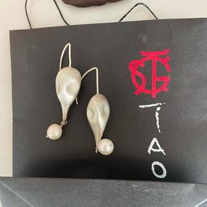 NIB Tao Pearl Drop Earrings